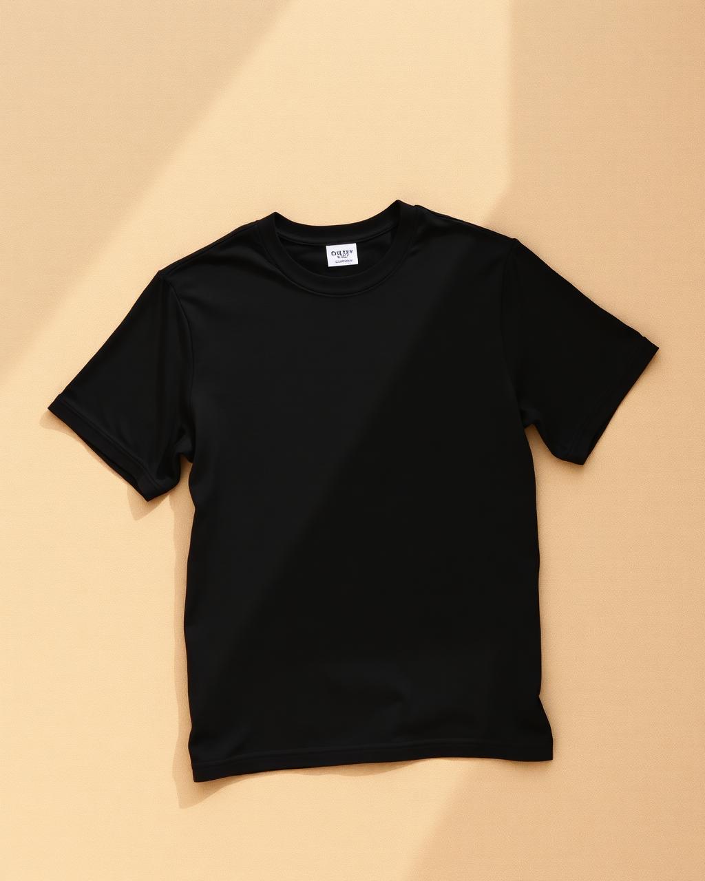 Czarny t-shirt mRUF z ciężkiej bawełny